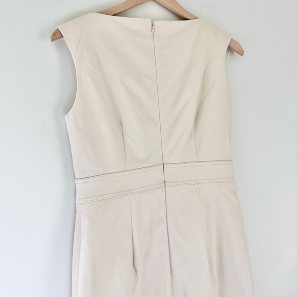 NWT Ann Taylor Women’s Sleeveless Seamed Sheath Dress Off White Cream 2 Tall - Picture 5 of 8